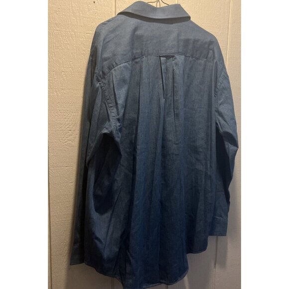 Bob Mackie Custom made Denim Button up Shirt Mens NWOT Rare - Picture 4 of 10